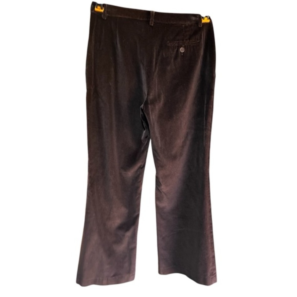 Vertigo Paris Wide Leg Velvet Trousers hook and eye waistband closure EUC 34x28